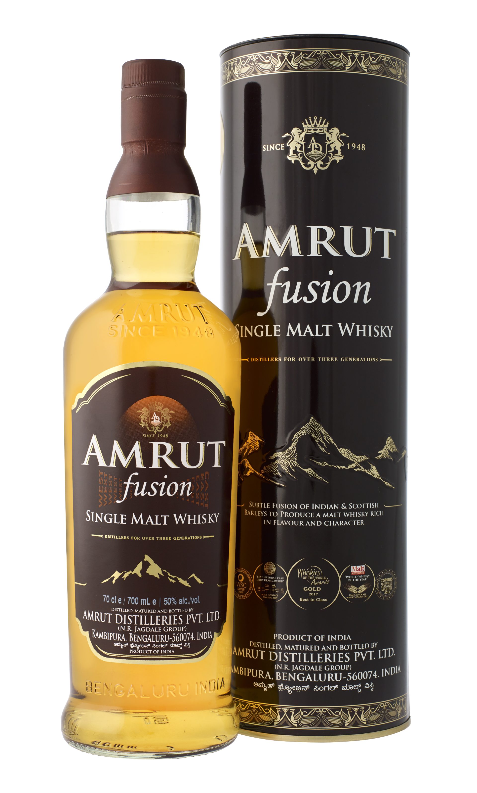 Indijski viski Amrut Fusion 700 ml